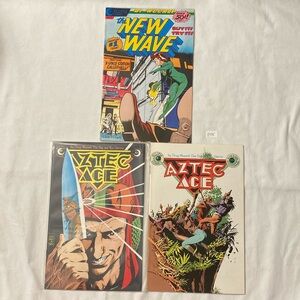 Eclipse Comics Lot of 3 ~ Aztec Ace #10 & #11 and The New Wave #3